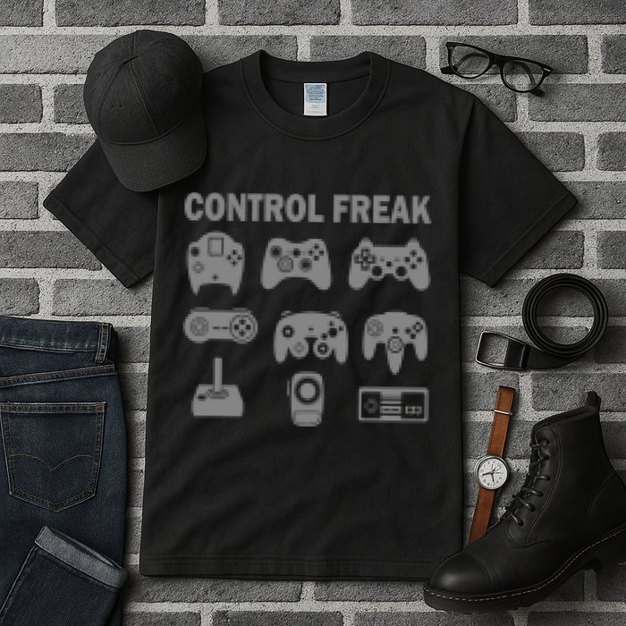 Retro Control Freak 8 Bit Gamer Tall T-Shirt