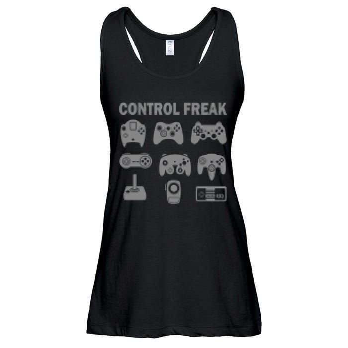 Retro Control Freak 8 Bit Gamer Ladies Essential Flowy Tank