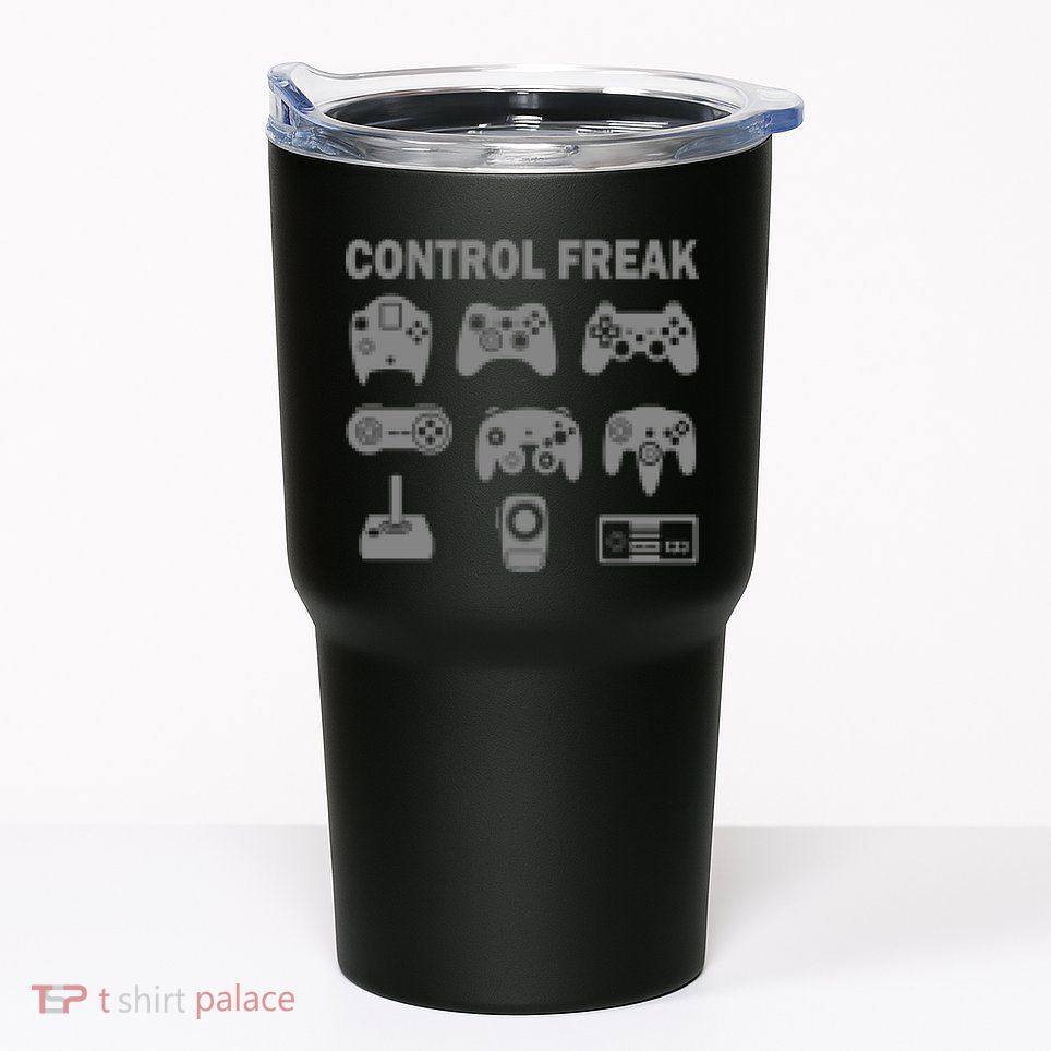 Retro Control Freak 8 Bit Gamer Tumbler