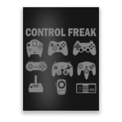 Retro Control Freak 8 Bit Gamer Poster
