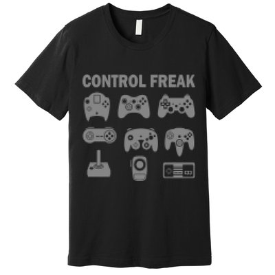 Retro Control Freak 8 Bit Gamer Premium T-Shirt