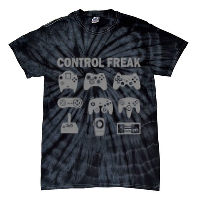 Retro Control Freak 8 Bit Gamer Tie-Dye T-Shirt