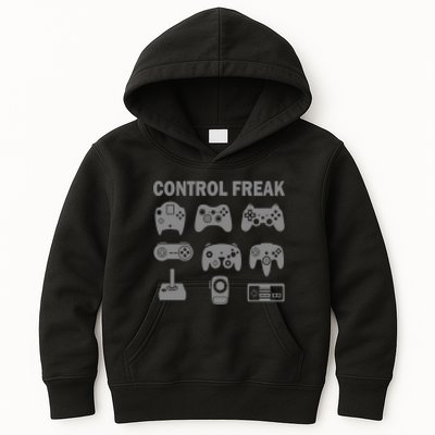 Retro Control Freak 8 Bit Gamer Kids Hoodie