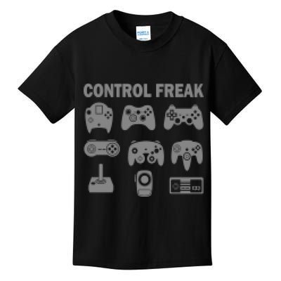 Retro Control Freak 8 Bit Gamer Kids T-Shirt