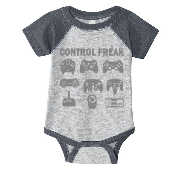Retro Control Freak 8 Bit Gamer Infant Baby Jersey Bodysuit