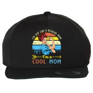 Retro Cool Mom Wool Snapback Cap