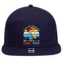 Retro Cool Mom 7 Panel Mesh Trucker Snapback Hat