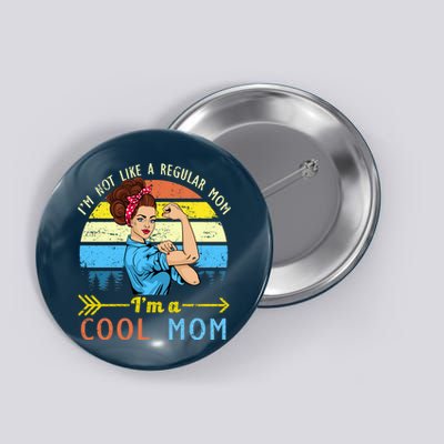 Retro Cool Mom Button