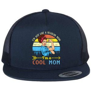 Retro Cool Mom Flat Bill Trucker Hat