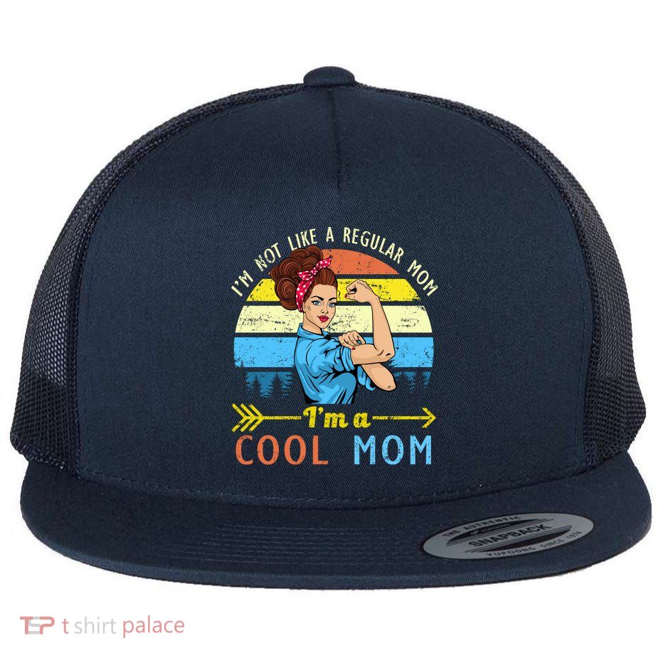 Retro Cool Mom Flatbill Hat