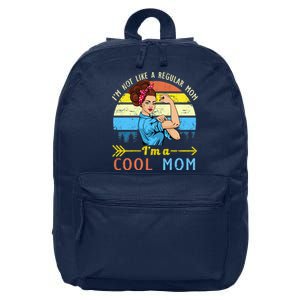 Retro Cool Mom 16 in Basic Backpack