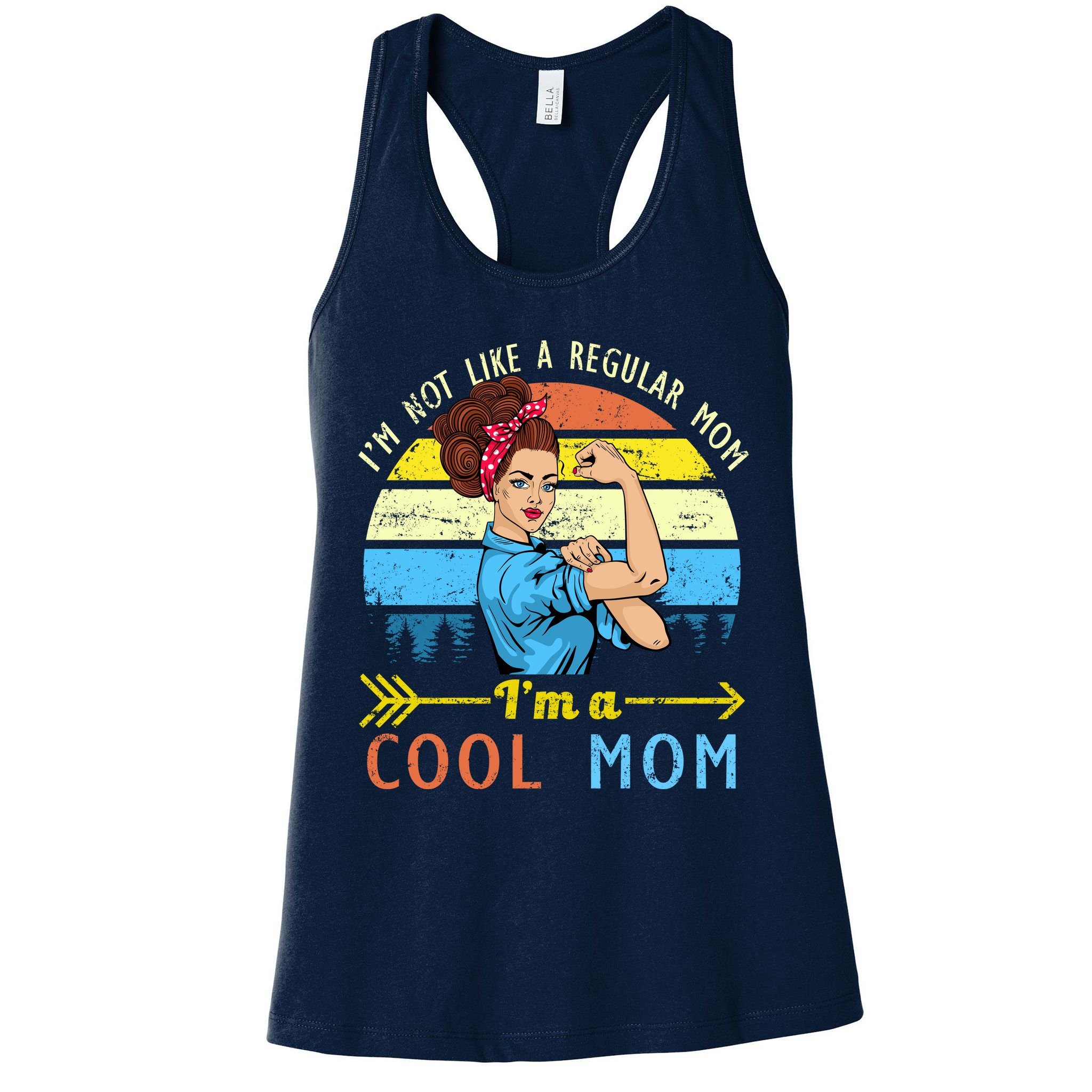 Retro Cool Mom Womens Tank Top
