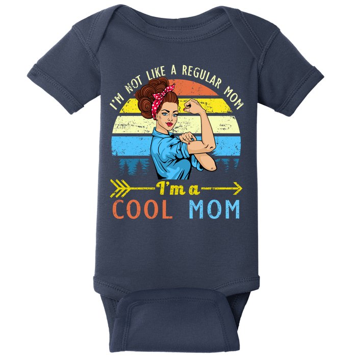 Retro Cool Mom Baby Bodysuit