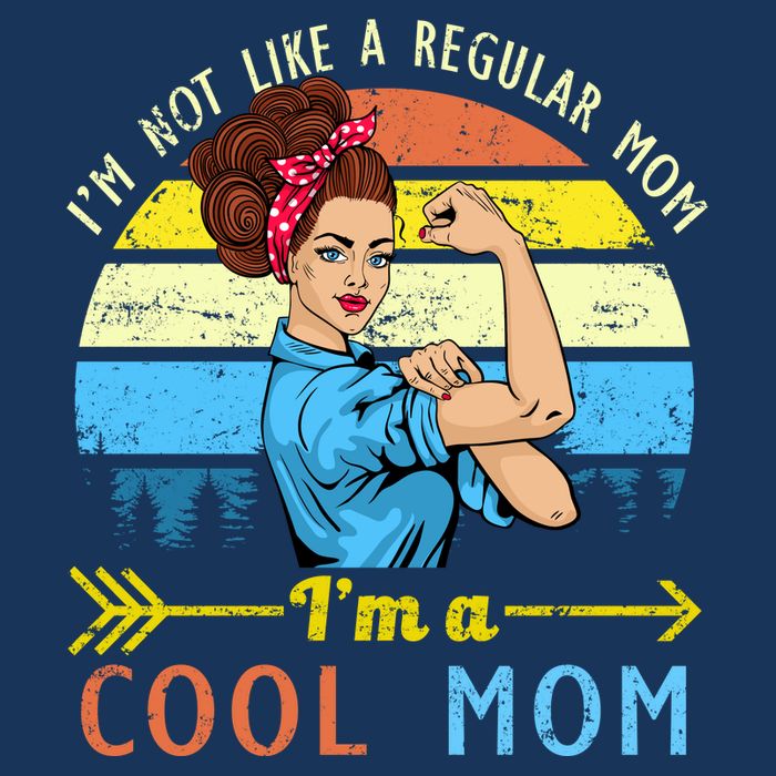 Retro Cool Mom Baby Bodysuit