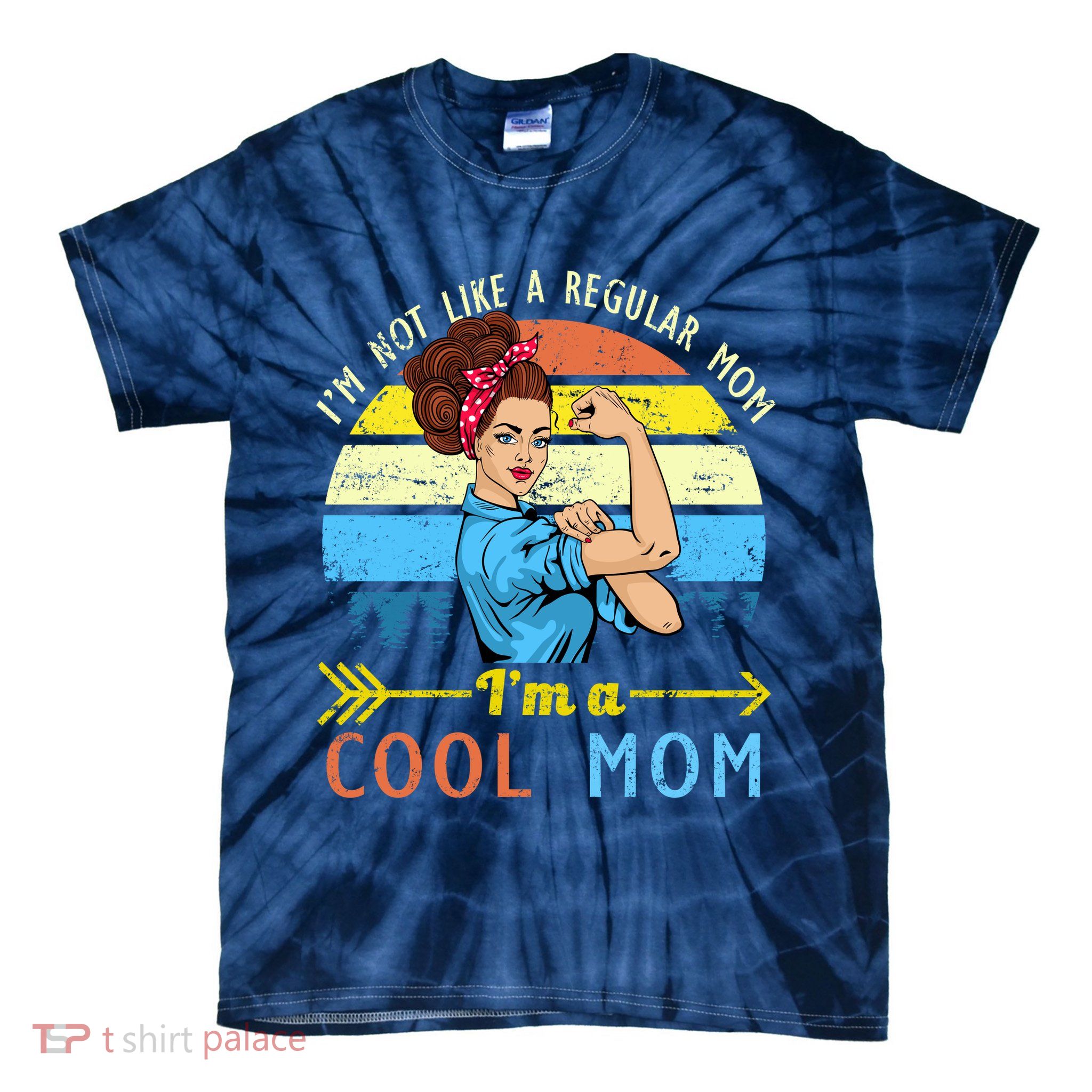 Retro Cool Mom Tie-Dye T-Shirt