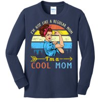 Retro Cool Mom Kids Long Sleeve Shirt