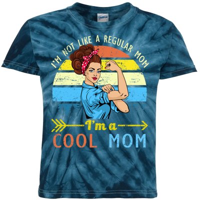 Retro Cool Mom Kids Tie-Dye T-Shirt