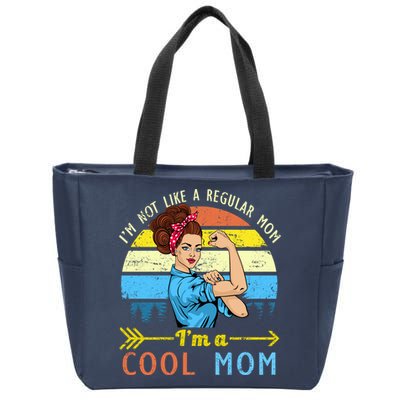 Retro Cool Mom Zip Tote Bag