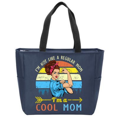 Retro Cool Mom Zip Tote Bag