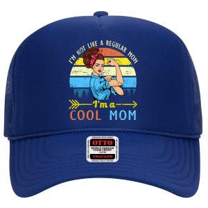 Retro Cool Mom High Crown Mesh Back Trucker Hat