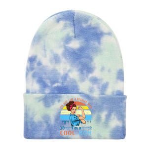 Retro Cool Mom Tie Dye 12in Knit Beanie