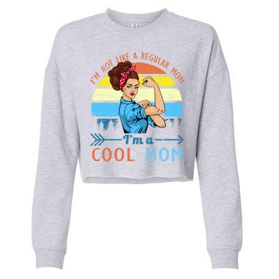 Retro Cool Mom Cropped Pullover Crew