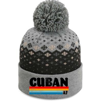 Retro Cuban AF The Baniff Cuffed Pom Beanie