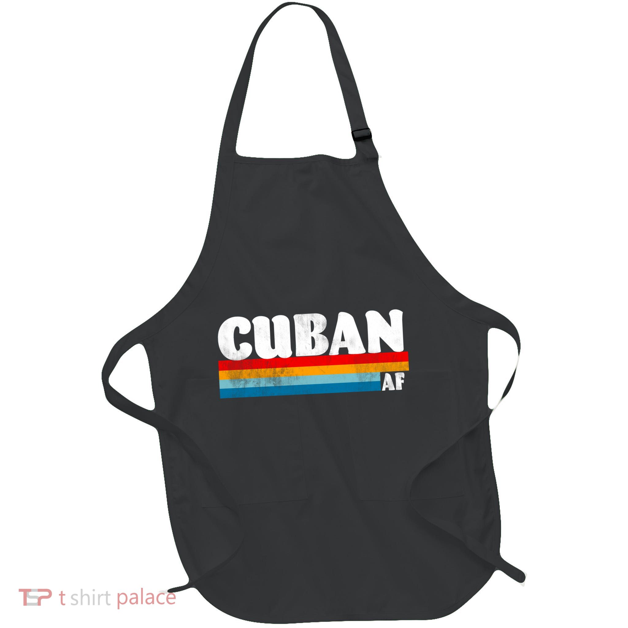 Retro Cuban AF Full-Length Apron With Pockets