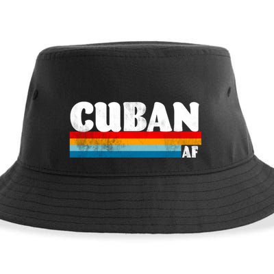 Retro Cuban AF Sustainable Bucket Hat