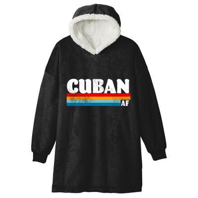 Retro Cuban AF Hooded Wearable Blanket