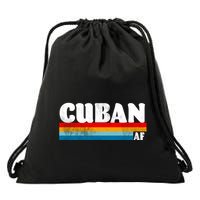 Retro Cuban AF Drawstring Bag