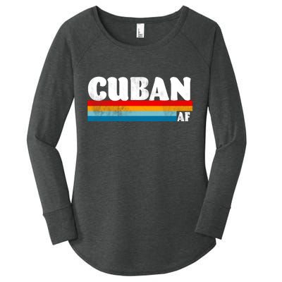 Retro Cuban AF Women's Perfect Tri Tunic Long Sleeve Shirt