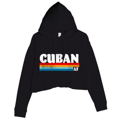 Retro Cuban AF Crop Fleece Hoodie