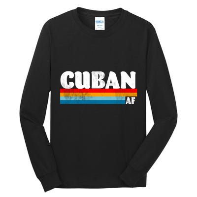 Retro Cuban AF Tall Long Sleeve T-Shirt