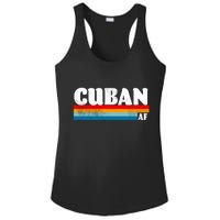 Retro Cuban AF Ladies PosiCharge Competitor Racerback Tank