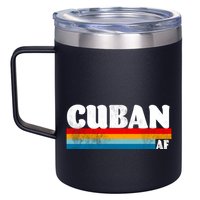 Retro Cuban AF 12oz Stainless Steel Coffee Mug