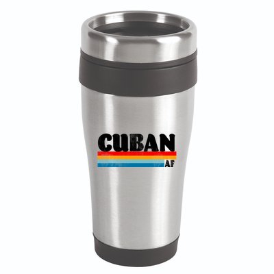 Retro Cuban AF 16oz Travel Tumbler