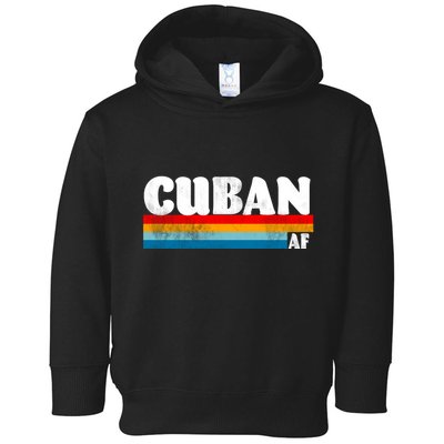 Retro Cuban AF Toddler Hoodie