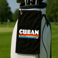 Retro Cuban AF Golf Towel