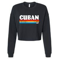 Retro Cuban AF Cropped Pullover Crew