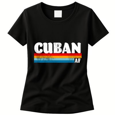 Retro Cuban AF Womens T-Shirt