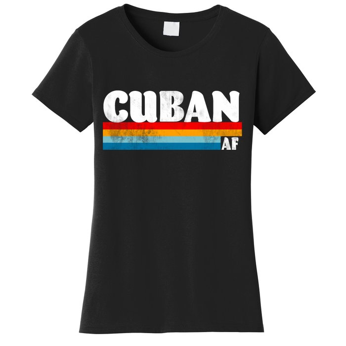 Retro Cuban AF Women's T-Shirt