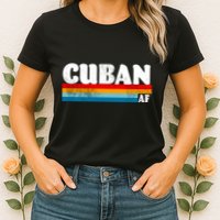 Retro Cuban AF Womens T-Shirt