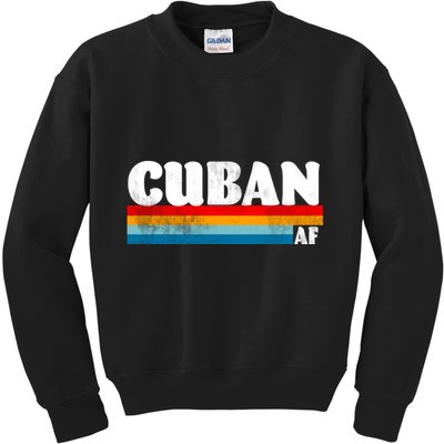 Retro Cuban AF Kids Sweatshirt