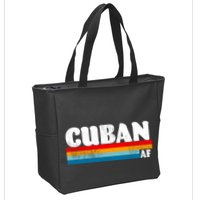 Retro Cuban AF Zip Tote Bag