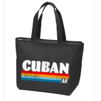 Retro Cuban AF Zip Tote Bag