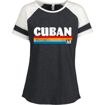 Retro Cuban AF Enza Ladies Jersey Colorblock Tee