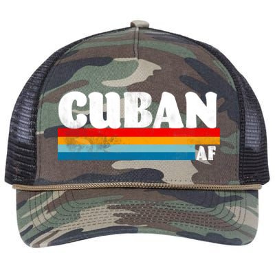 Retro Cuban AF Retro Rope Trucker Hat Cap