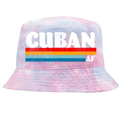 Retro Cuban AF Tie-Dyed Bucket Hat