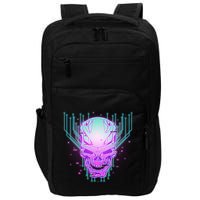 Retro Cyber Robot Skull  Impact Tech Backpack